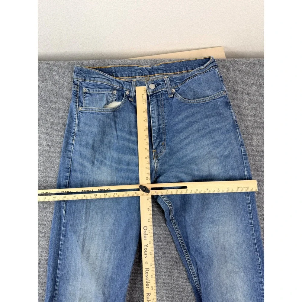 Levis 505 Regular Fit Straight Leg Blue Denim Jeans Mens W34 L36 00505-1064‎